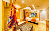 205号室④【ハワイroom】
（Type：D／Deluxe A）
Stay:￥12,900～，
Rest:￥6,900～　　NEW！