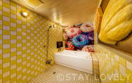 302号室②
【スイーツroom／ドーナツ／ソフトクリーム】
（Type：D／Deluxe A）
Stay:￥12,900～，
Rest:￥6,900～　　NEW！