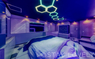608号室②【宇宙room】
（Type：D／Deluxe A）
Stay:￥12,900～，
Rest:￥6,900～　　NEW！